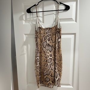 Bodycon Snake print Mini Dress